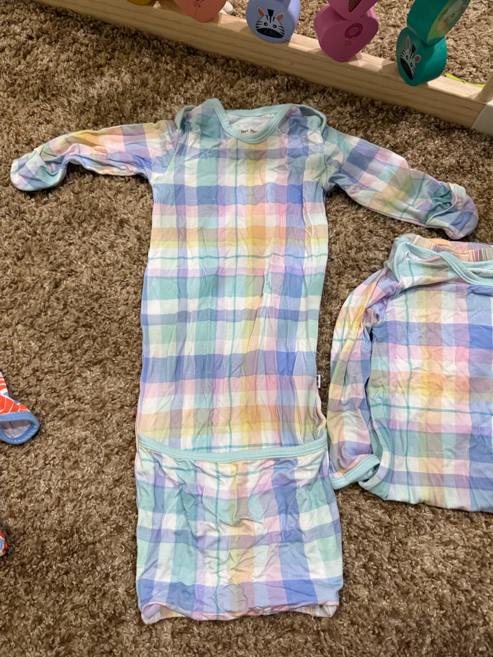 NB Pastel Plaid Nightgown
